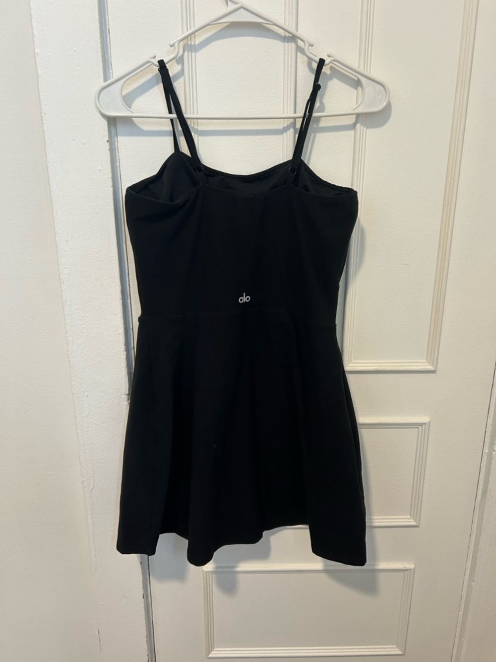 ALO Yoga Black Mini Dress with Spaghetti Straps - Picture 5 of 5